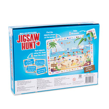Load image into Gallery viewer, Jigsaw Hunt – A Day at the Beach | Make and Find 15-Piece Floor Puzzle for Kids Ages 3+ | Fun & Educational Scavenger Hunt Game | Develops Observation & Problem-Solving Skills