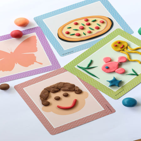 PlayClay Mats | Fine Motor Skill Development Activity Mats | Numbers and Creative Prompts | 3+ years