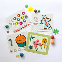 Load image into Gallery viewer, PlayClay Mats | Fine Motor Skill Development Activity Mats | Numbers and Creative Prompts | 3+ years
